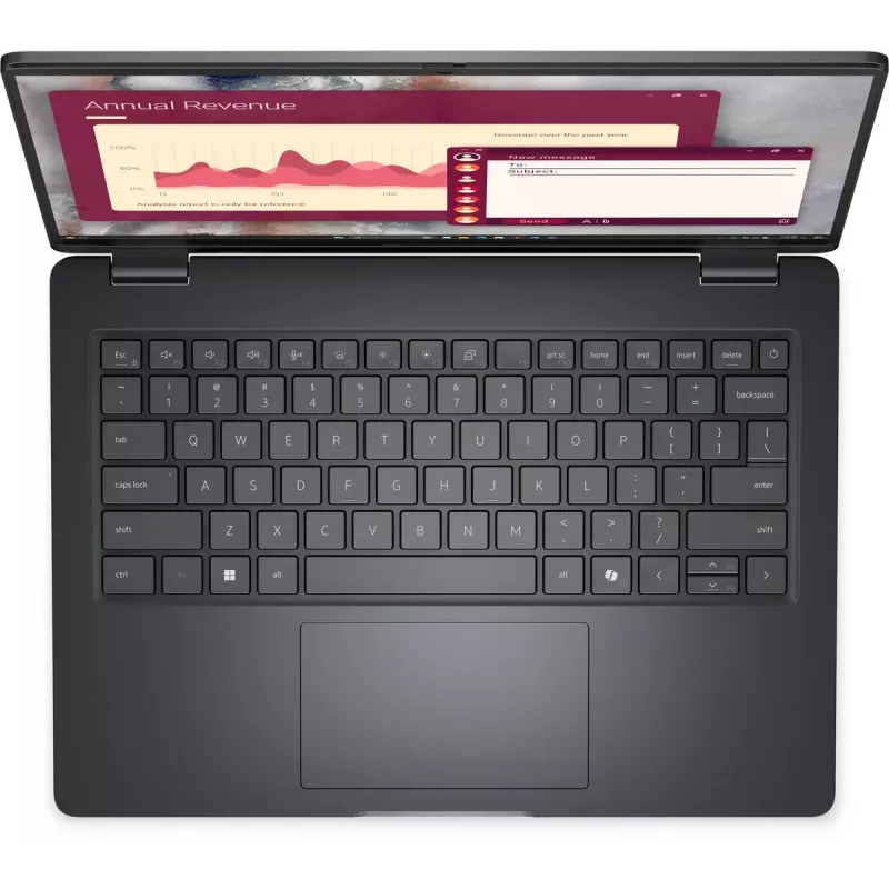 Nešiojamas kompiuteris DELL Pro 14 PC14250 Intel Core 5 120U 35,6 cm (14 colių) Full HD+ 16 GB DDR5-SDRAM 512 GB SSD Wi-Fi 6E (802.11ax) Windows 11 Pro Juodas