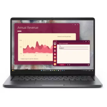 Nešiojamas kompiuteris DELL Pro 14 PC14250 Intel Core 5 120U 35,6 cm (14 colių) Full HD+ 16 GB DDR5-SDRAM 512 GB SSD Wi-Fi 6E (802.11ax) Windows 11 Pro Juodas
