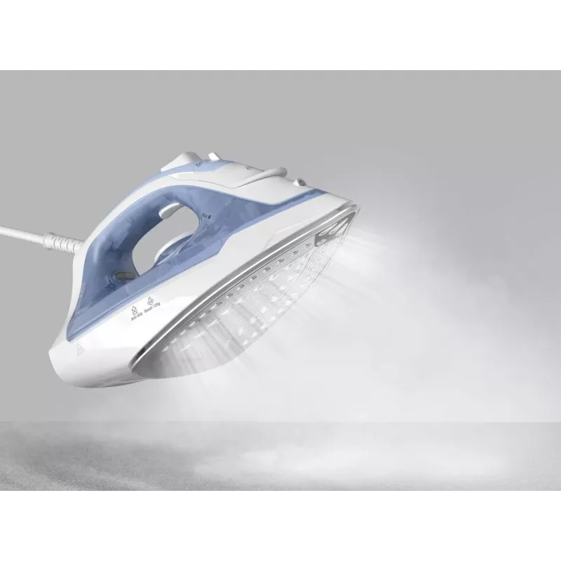 Tefal Virtuo 30 FV2C41E0 sausas ir garinis lygintuvas su keraminiu padu, 2000 W, mėlyna, balta