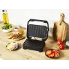 Kontaktinė grilio keptuvė Tefal Inicio Compact GC270D10 – stačiakampė 1000 W, grotelinis viršus, juoda/nerūdijantis plienas