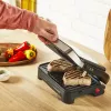 Kontaktinė grilio keptuvė Tefal Inicio Compact GC270D10 – stačiakampė 1000 W, grotelinis viršus, juoda/nerūdijantis plienas