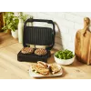 Kontaktinė grilio keptuvė Tefal Inicio Compact GC270D10 – stačiakampė 1000 W, grotelinis viršus, juoda/nerūdijantis plienas