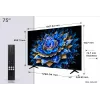 TCL T69C 75T69C televizorius 190,5 cm (75 col.) 4K Ultra HD Smart TV Wi-Fi juodas 350 cd/m²