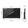 Sharp 43HP5265E televizorius 109,2 cm (43 col.) 4K Ultra HD Smart TV Wi-Fi juodas