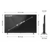 Sharp 50HP5265E televizorius 127 cm (50 colių) 4K Ultra HD Smart TV Wi-Fi juodas