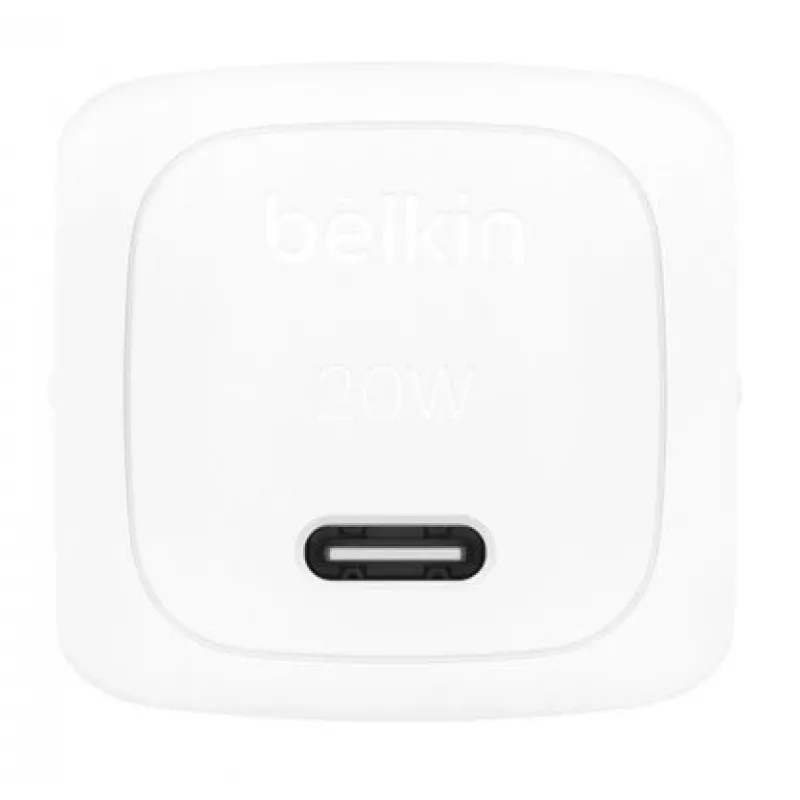 BELKIN Wall Charger - BoostCharge - Kompaktiškas USB-C 20 W PPS - Baltas