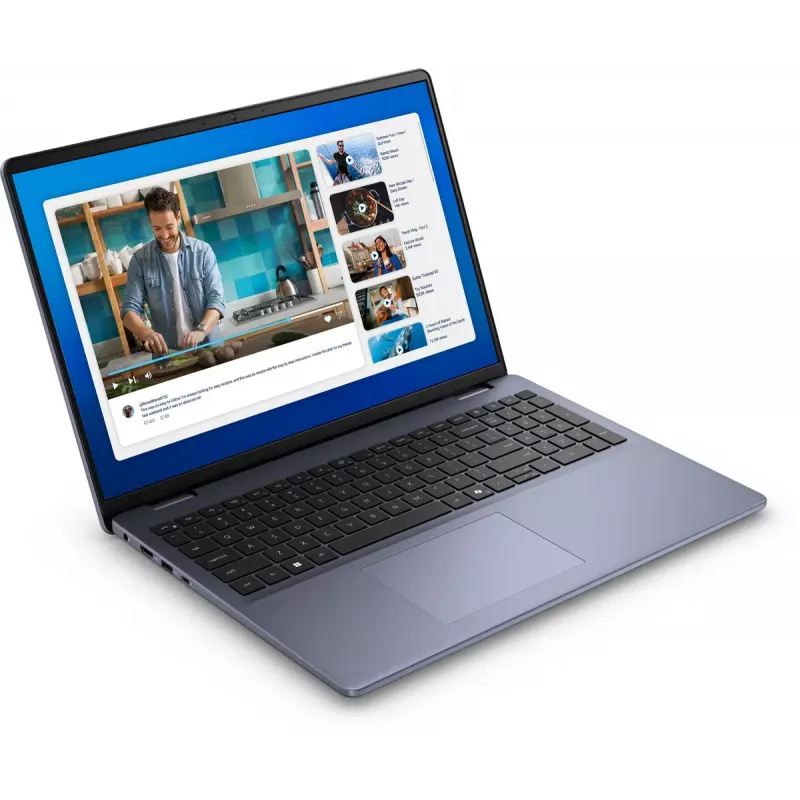DELL DC16251 nešiojamas kompiuteris Intel Core 7 150U 40,6 cm (16 colių) Full HD+ 16 GB DDR5-SDRAM 512 GB SSD Wi-Fi 6E (802.11ax) Ubuntu Linux mėlynas