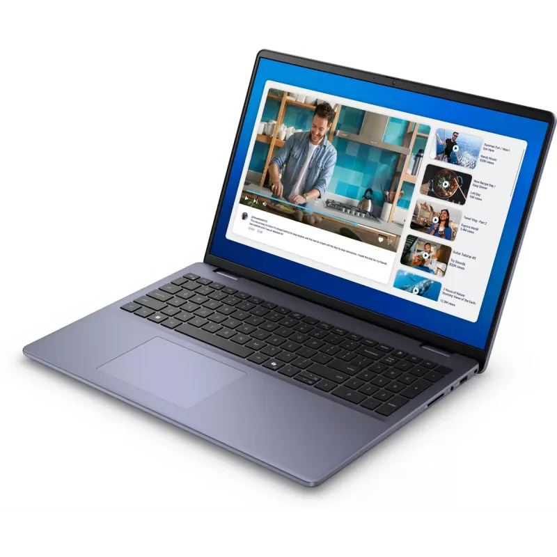 DELL DC16251 nešiojamas kompiuteris Intel Core 7 150U 40,6 cm (16 colių) Full HD+ 16 GB DDR5-SDRAM 512 GB SSD Wi-Fi 6E (802.11ax) Ubuntu Linux mėlynas