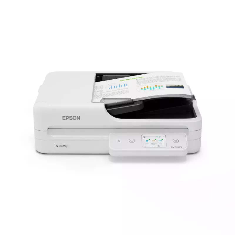 Epson WorkForce DS-1760WN plokščiasis ir ADF skaitytuvas 1200 x 1200 DPI A4 juodas, baltas