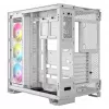 CORSAIR PC korpusas - iCUE LINK 6500X RGB Mid-Tower dviejų kamerų baltas