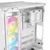 CORSAIR PC korpusas - iCUE LINK 6500X RGB Mid-Tower dviejų kamerų baltas