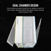 CORSAIR PC korpusas - iCUE LINK 6500X RGB Mid-Tower dviejų kamerų baltas