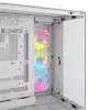 CORSAIR PC korpusas - iCUE LINK 6500X RGB Mid-Tower dviejų kamerų baltas