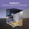 CORSAIR PC korpusas - iCUE LINK 6500X RGB Mid-Tower dviejų kamerų baltas