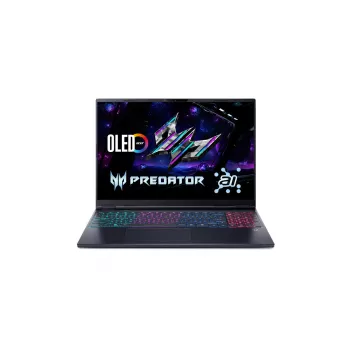 Nešiojamas kompiuteris Acer Predator Helios Neo 16S AI PHN16S-71-7556 — 16 colių OLED WQXGA 2560×1600, Intel Core U7 255HX, 16 GB DDR5, 1 TB SSD, NVIDIA GeForce RTX 5060 8 GB