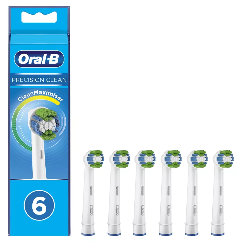 Oral-B Precision Clean 80339528 dantų šepetėlio galvutė 6 vnt. Balti
