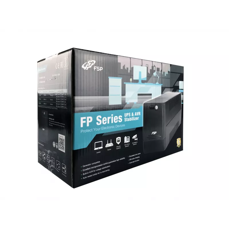 FSP FP 1500 nepertraukiamo maitinimo šaltinis (UPS) Line-Interactive 1.5 kVA 900 W 4 lizdai