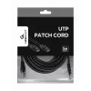 Gembird PP12-5M/BK – Patch laidas – Cat 5e – UTP – 5 m – Juodas