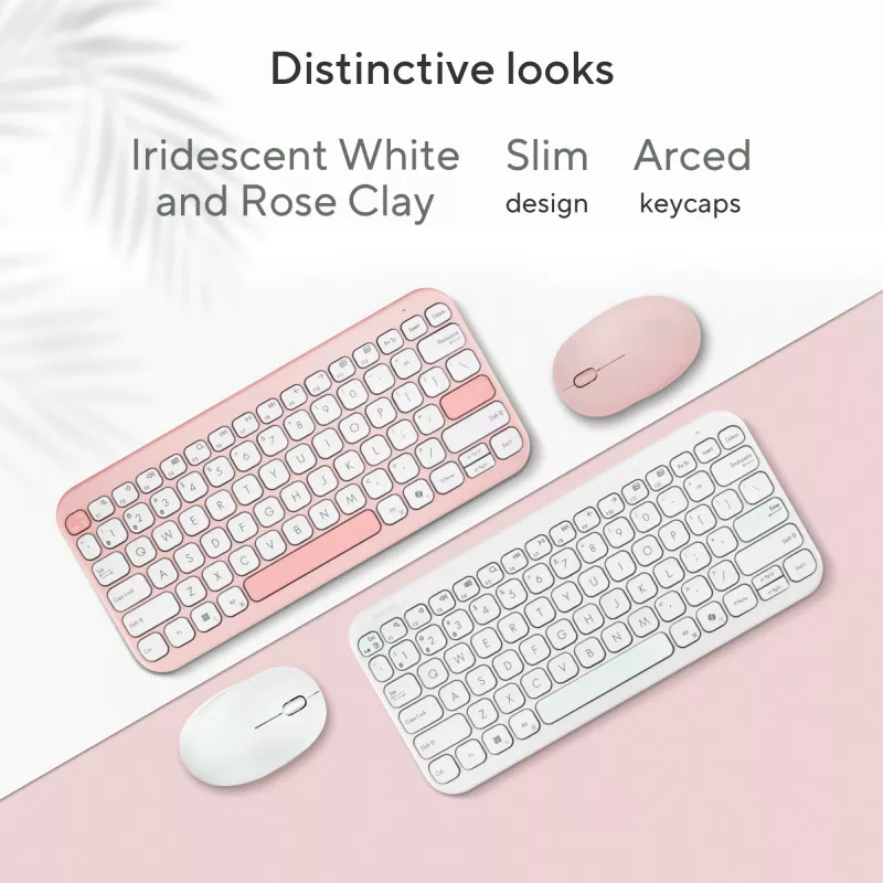 Belaidė Bluetooth klaviatūra ASUS Marshmallow KW100 – US International išdėstymas, kompaktiškas dizainas