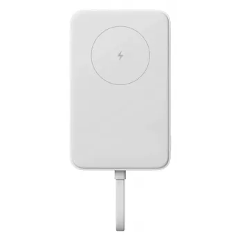Powerbank Xiaomi BHR9822GL 10000 mAh Li‑Ion su belaidžiu įkrovimu, 2× USB‑C, baltas