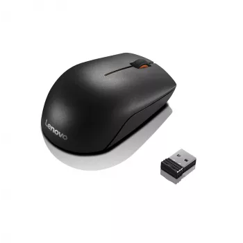 Lenovo Wireless Compact Mouse 300 juoda, 1000 DPI, 2,4 GHz