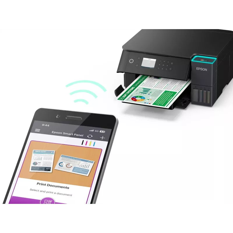 Daugiafunkcis rašalinis spausdintuvas Epson EcoTank L6360 – Spalvotas, A4, 4800x1200 DPI, 35 ppm, Wi‑Fi, Duplex