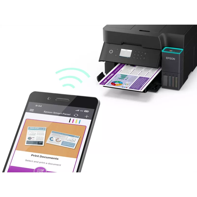Daugiafunkcis rašalinis spausdintuvas Epson EcoTank L6370 — spalvotas, A4, 4800x1200 DPI, Wi‑Fi, Ethernet