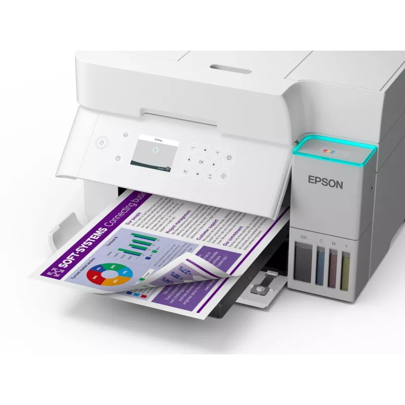 Daugiafunkcis rašalinis spausdintuvas Epson EcoTank L6376 – spalvotas, A4, 4800 x 1200 DPI, 35 ppm, Wi‑Fi, Ethernet, dvipusis