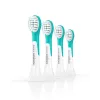 Philips Sonicare for Kids keičiamos galvutės HX6034/90 — 4 vnt., mėlynos/baltos, 3 mėn. keitimas