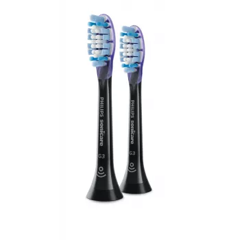 Philips Premium Gum Care HX9052/88 2 vnt. šepetėlių antgaliai, juodi, minkšti, 62000 judesių per minutę