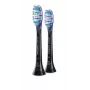 Philips Premium Gum Care HX9052/88 2 vnt. šepetėlių antgaliai, juodi, minkšti, 62000 judesių per minutę