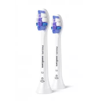 Philips Sonicare HX6052/87 Dantų šepetėlio galvutė jautriems dantims, 2 vnt., itin minkšti šereliai, balta