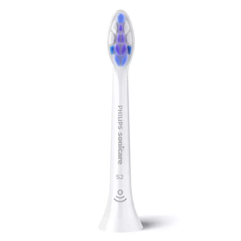 Philips Sonicare HX6052/87 Dantų šepetėlio galvutė jautriems dantims, 2 vnt., itin minkšti šereliai, balta
