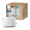 Philips 3000 serijos skrudintuvas, 2 griežinėliai, baltas, metalas, mygtukai, sukamoji rankenėlė, 900 W, 220-240 V