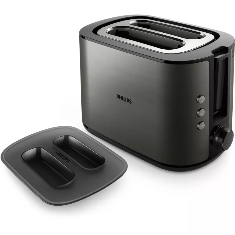 Philips Viva Collection HD2651/80 skrudintuvas 2 griežinėliai 1050 W titano spalva