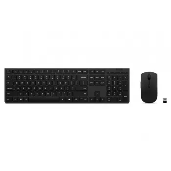 Lenovo 4X31R64351 klaviatūra su pele, RF belaidis + Bluetooth, JAV anglų, juoda