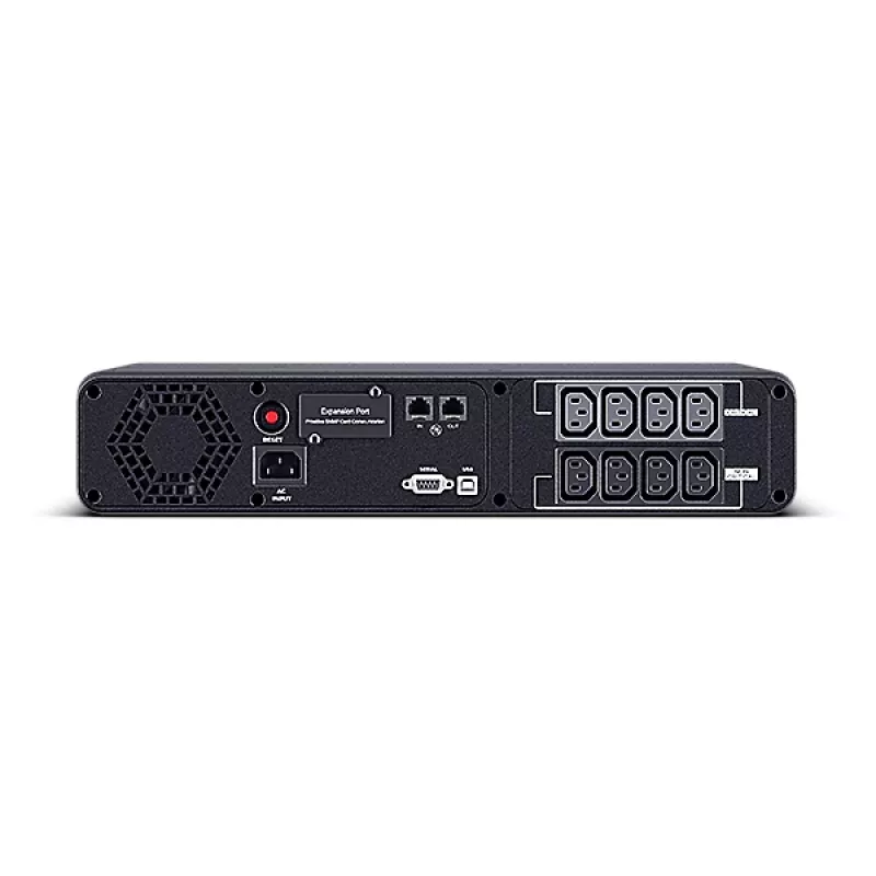 Nepertraukiamo maitinimo šaltinis CYBERPOWER CP2000EIPFCRM2U 2 kVA / 1200 W, 8 AC lizdų, stelažinis, sandarus švino-rūgštinis akumuliatorius