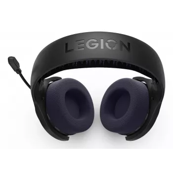Lenovo Legion H410 belaidės ausinės žaidimams USB Type-C Bluetooth juodos, violetinės
