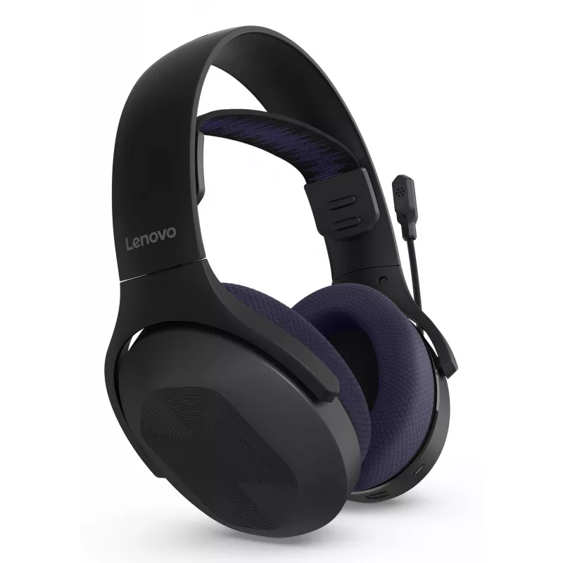 Lenovo Legion H410 belaidės ausinės žaidimams USB Type-C Bluetooth juodos, violetinės