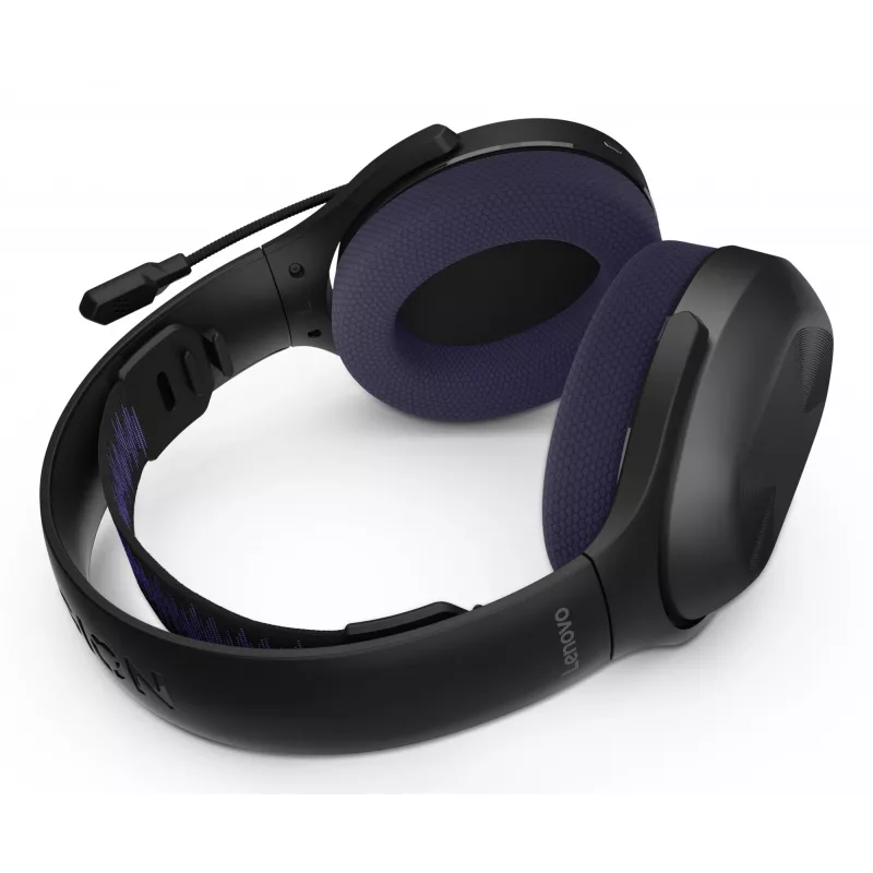 Lenovo Legion H410 belaidės ausinės žaidimams USB Type-C Bluetooth juodos, violetinės