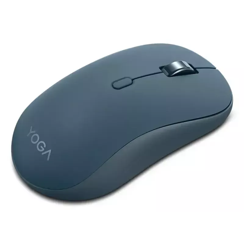 Belaidė ambidekstrinė optinė Bluetooth pelė Lenovo Yoga – 4000 DPI, 8 mygtukai, ratukas, maitinama baterija, žalsvai mėlyna