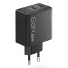 Mobiliojo įrenginio įkroviklis Lenovo G0A6065BEU — universalus vidinis AC įkroviklis, 2× USB-C, 100–240 V, 1,5 m laidas, juodas