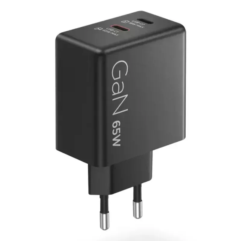 Mobiliojo įrenginio įkroviklis Lenovo G0A6065BEU — universalus vidinis AC įkroviklis, 2× USB-C, 100–240 V, 1,5 m laidas, juodas