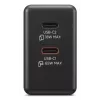 Mobiliojo įrenginio įkroviklis Lenovo G0A6065BEU — universalus vidinis AC įkroviklis, 2× USB-C, 100–240 V, 1,5 m laidas, juodas