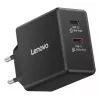 Mobiliojo įrenginio įkroviklis Lenovo G0A6065BEU — universalus vidinis AC įkroviklis, 2× USB-C, 100–240 V, 1,5 m laidas, juodas