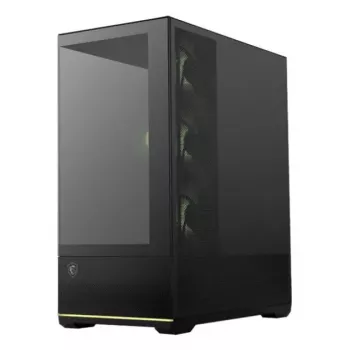 PC korpusas MSI MAG PANO 110R PZ Midi Tower – grūdintas stiklas, ATX, 3x120mm priekiniai ventiliatoriai, USB-C, palaiko 360mm radiatorių