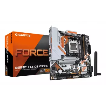 Motininė plokštė GIGABYTE B850M FORCE WIFI6E, AMD B850, lizdas AM5, Micro ATX