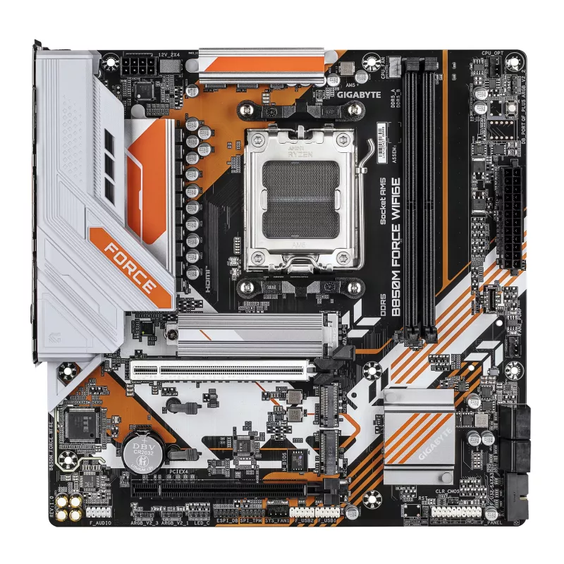 Motininė plokštė GIGABYTE B850M FORCE WIFI6E, AMD B850, lizdas AM5, Micro ATX
