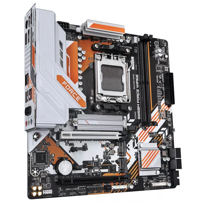 Motininė plokštė GIGABYTE B850M FORCE WIFI6E, AMD B850, lizdas AM5, Micro ATX