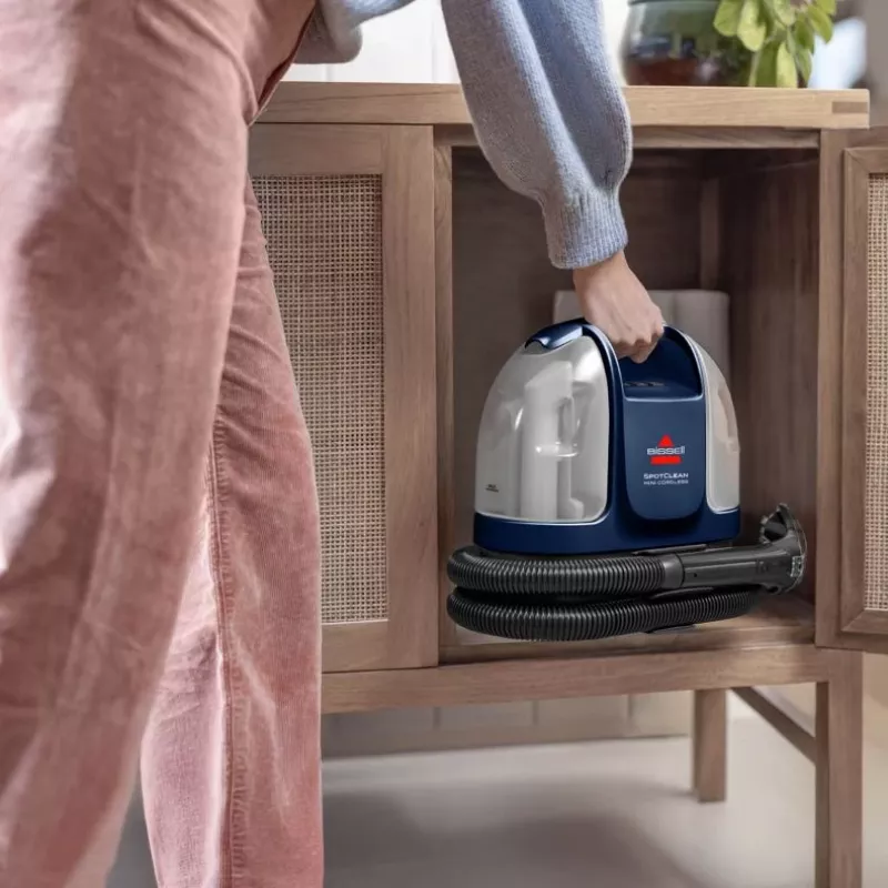 Bissell SpotClean Mini Cordless nešiojamas kilimų valiklis, rankinis, juodas, mėlynas